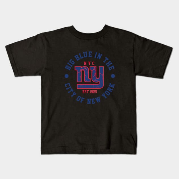 New York Giants Football League's National Football Kids T-Shirt by Gvsarts